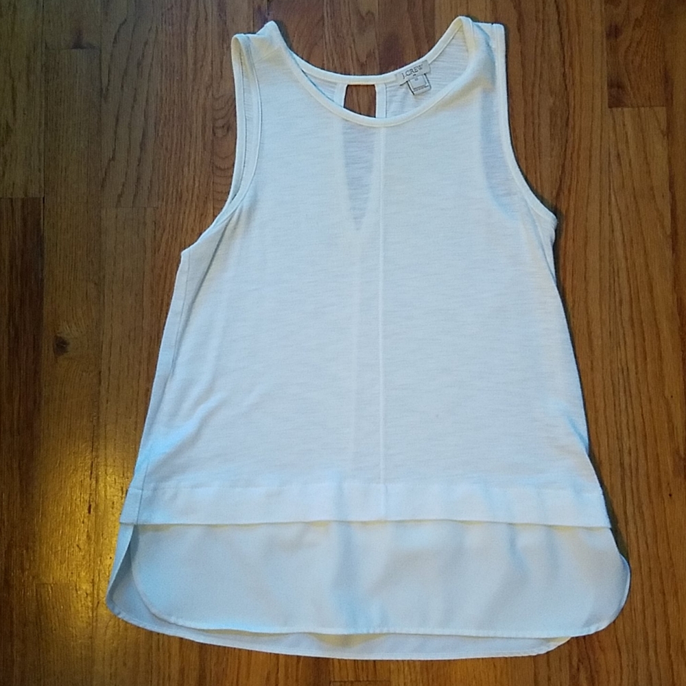 J. Crew white tank top